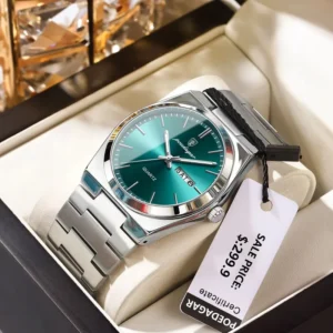 Poedagar 930 Luxury Watch (Silver-Green)
