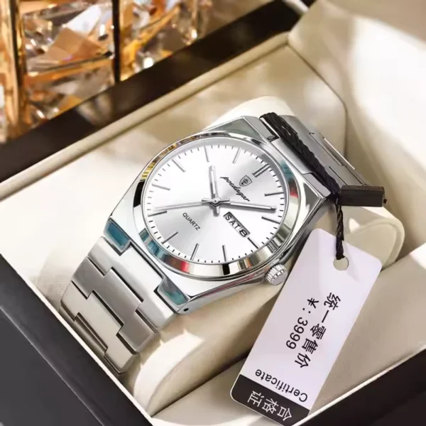 Poedagar 930 Luxury Watch (Silver-White)