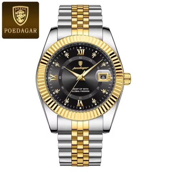 Poedagar 910 Luxury Watch - black dial