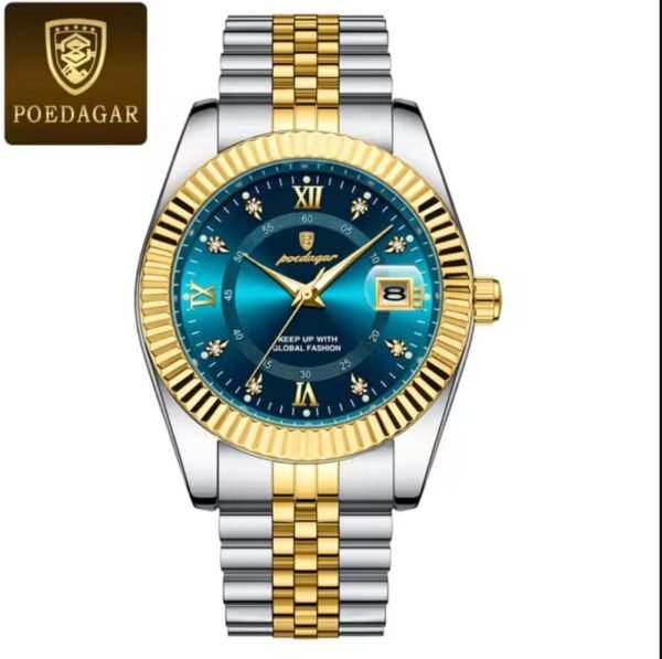 Poedagar 910 Luxury Watch - blue dial