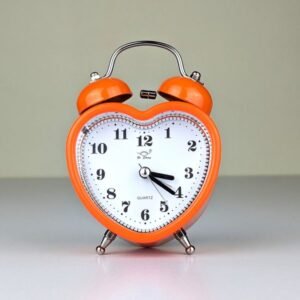Twin Bell Alarm Clock (Orange)