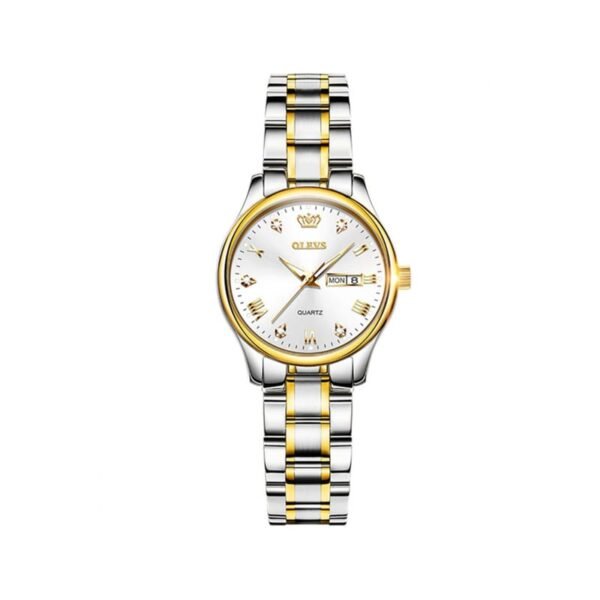 Silver White Women Watch