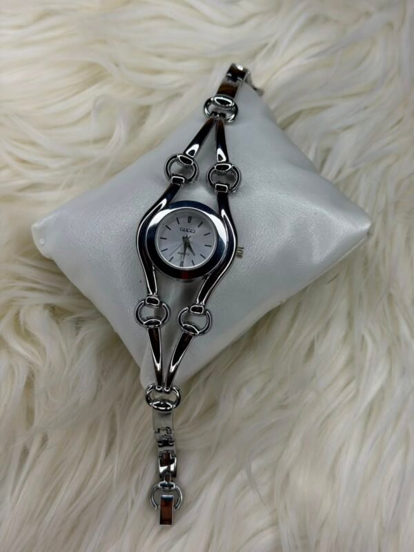 Gucci Silver White ladies watch